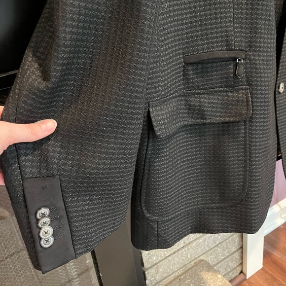 ROBERT GRAHAM Jetset II Blazer Removable Vest Black Men's Size 52 Tall - Picture 11 of 16